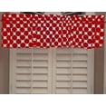 thumbnail image 1 of Cotton Window Valance Polka Dots Print 58 Inch Wide / Large Dots Red on White, 1 of 1