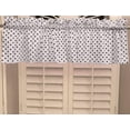 thumbnail image 1 of Cotton Window Valance Polka Dots Print 58 Inch Wide / Small Dots Black on White, 1 of 1