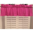 thumbnail image 1 of Cotton Window Valance Polka Dots Print 58 Inch Wide / Small Dots White on Fuchsia, 1 of 1