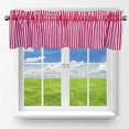 thumbnail image 1 of Cotton Window Valance Stripe Print 58 Inch Wide / 1/2 Inch Stripe Red and White, 1 of 1