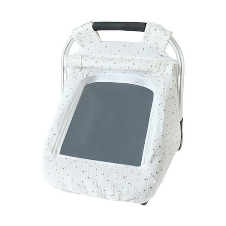 Cotton Windproof Carrying Basket Sleeve with Breathable Window for Infants Shopping Cart Guard Protector Sheet