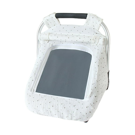 Cotton Windproof Carrying Basket Sleeve with Breathable Window for Infants Shopping Cart Guard Protector Sheet