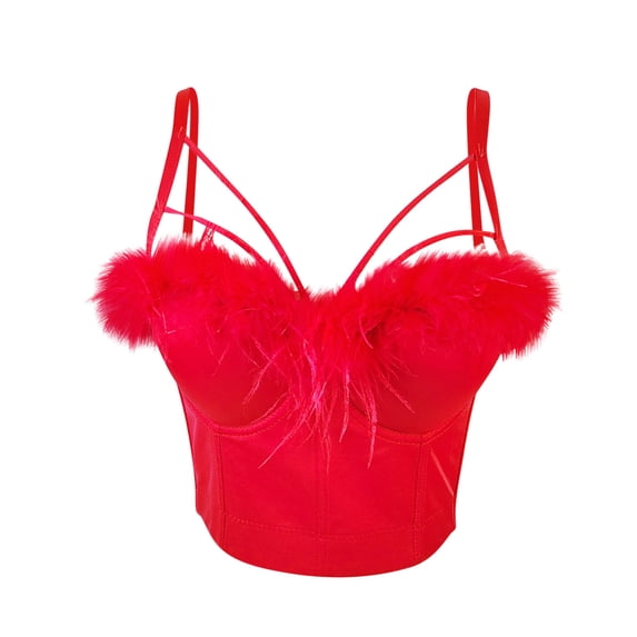 Womens Cotton Wireless Bras Seamless Bra Feature V-Neck Bra Strapless M