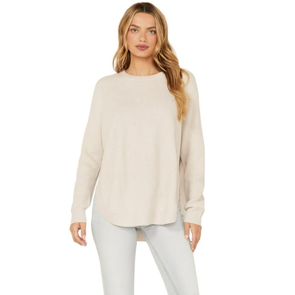 Cotton Women's And Rye Round Bottom Sweater Natural US