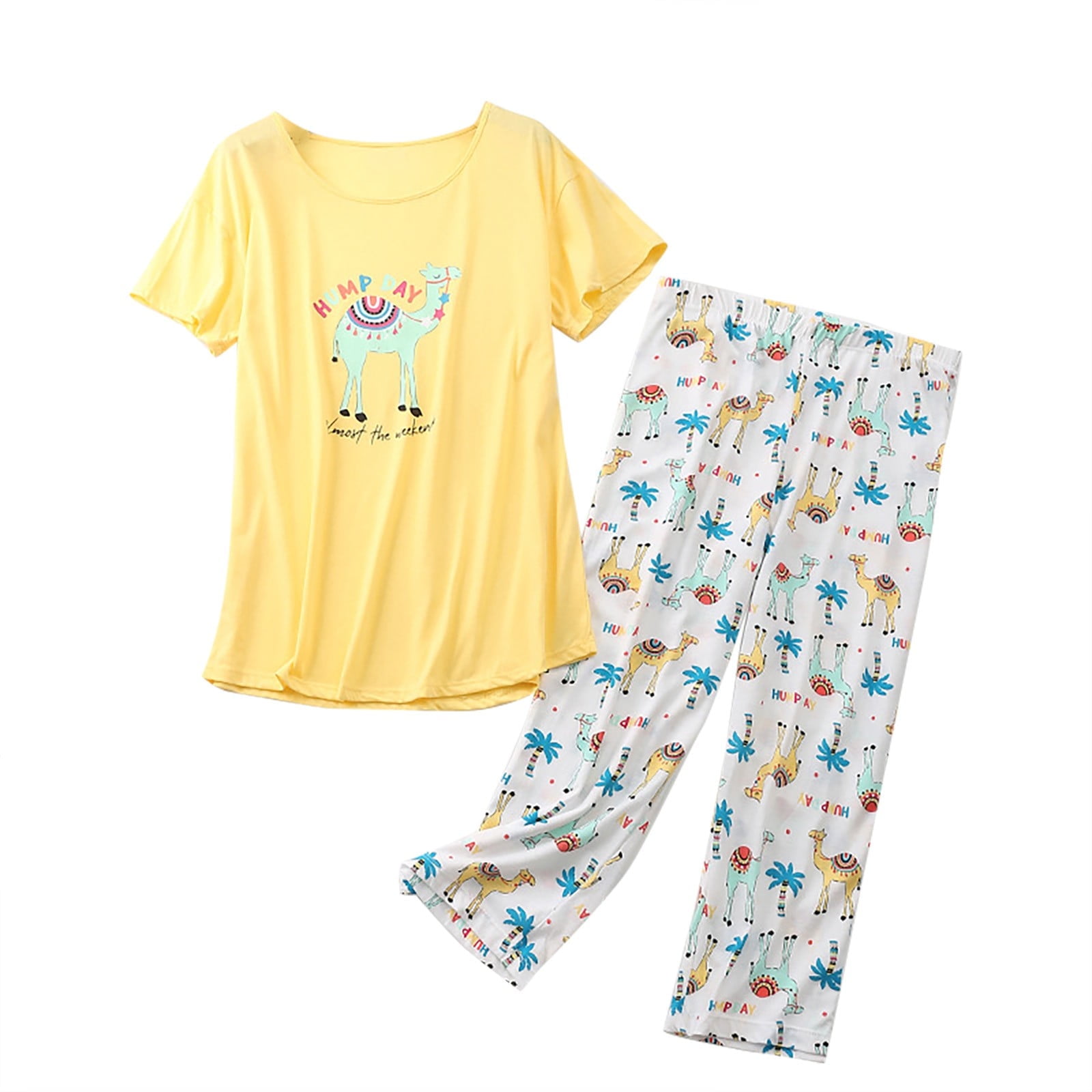 Cotton Women's Pajama Sets Women'S Cotton Pajama Set Cute 2 Piece Set ...