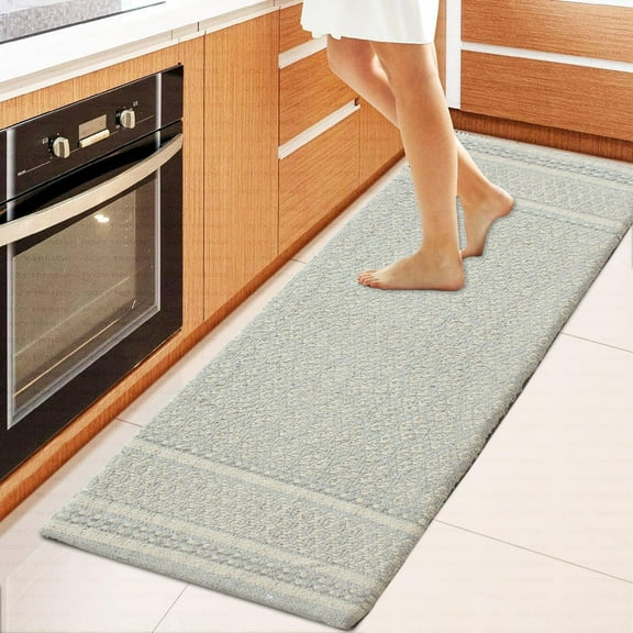 Cotton Woven Anti-Fatigue Cushioned Kitchen Runner Working Mat (18''x48'') Comfort and Style