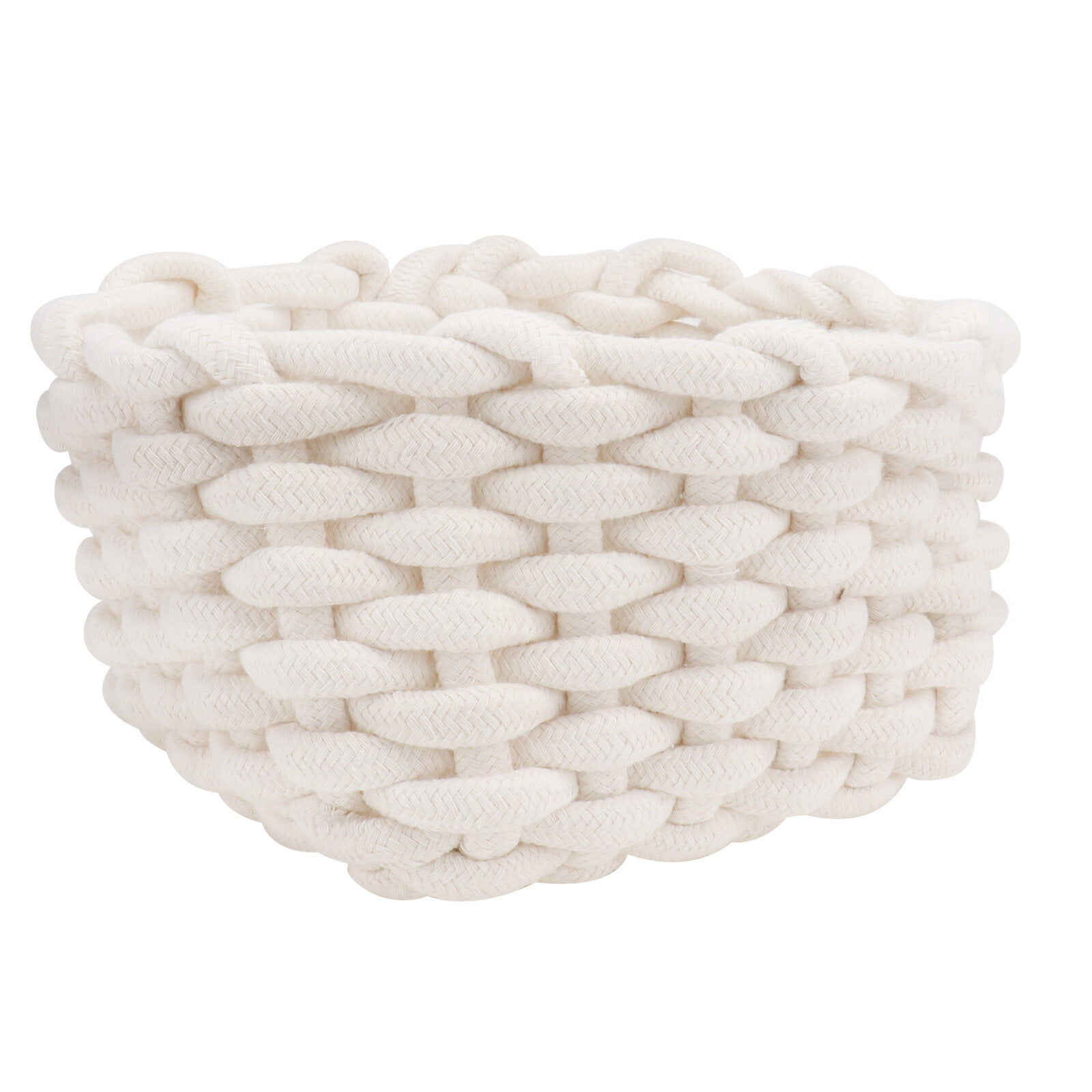 Cotton Woven Basket Storage Baskets Multipurpose Bucket Kid Snack ...