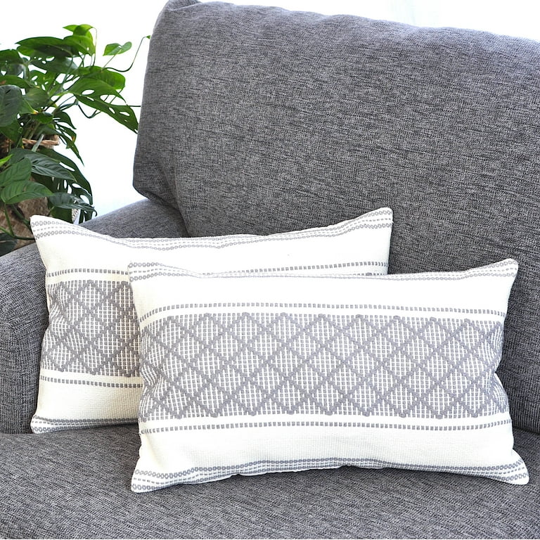 Grey and white cushion covers hotsell