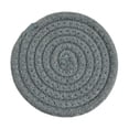 thumbnail image 1 of Cotton Woven Heat Resistant Placemat Dark Gray 7.1 Inch 1 Pack For Kitchen Dining Table, 1 of 3