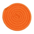 thumbnail image 1 of Cotton Woven Heat Resistant Placemat Orange 7.1 Inch Round 1 Pack For Dining Table Kitchen Countertop, 1 of 3