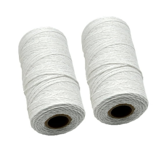Cotton Wrap Yarn White 1mm Weaving Loom Rug Blankets Rugs Crafts for Mother Grandmother Handwoven Crafts Accessory Tol
