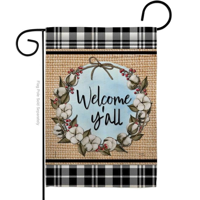 Cotton Y All Country Living The South 13 x 18.5 in. Double-Sided Decorative Vertical Garden Flags for House Decoration Banner Yard Gift
