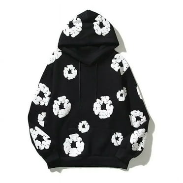 Cotton Y2k Hoodies for Women Streetwear Foaming Wreath Men's Sweatshirts Thicken Pullovers Long Sleeves Fashion Winter Clothes