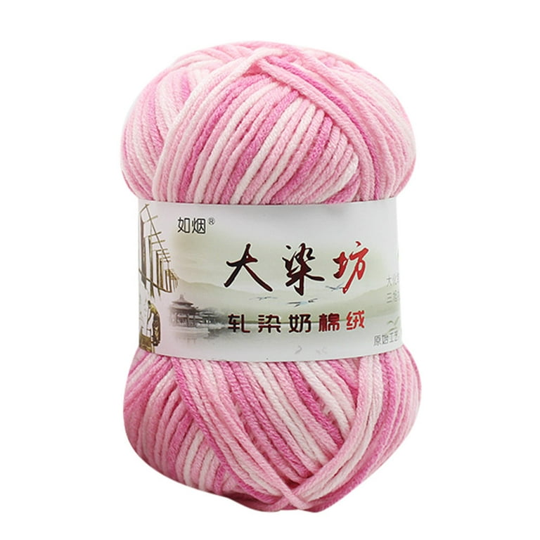 Cotton Yarn Wool Yarn Soft Fingering Baby Mohair Cashmere Hand Crochet Yarn  for Knitting DIY Scarf Sweater Thread Yarn Crochet Yarn for Beginners with  Easy-to-See Stitches 50g 