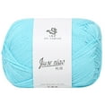 thumbnail image 1 of Cotton Yarn for Knitting 50G Light Blue, ba-by Wool Thread for Hand Knitting, Soft Breathable Yarn for Sweaters Scarves Diy Crafts, 1 of 1