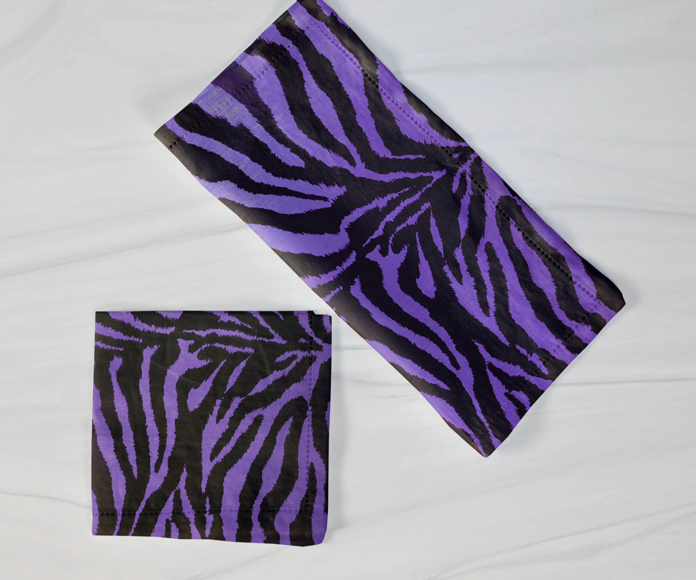 Cotton Zebra Print Napkins 18"X18"