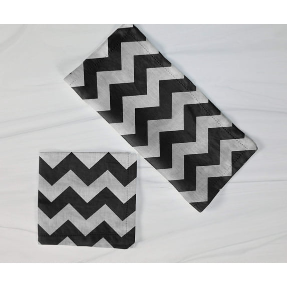 Cotton Zig-zag Chevron Napkins 18"X18"