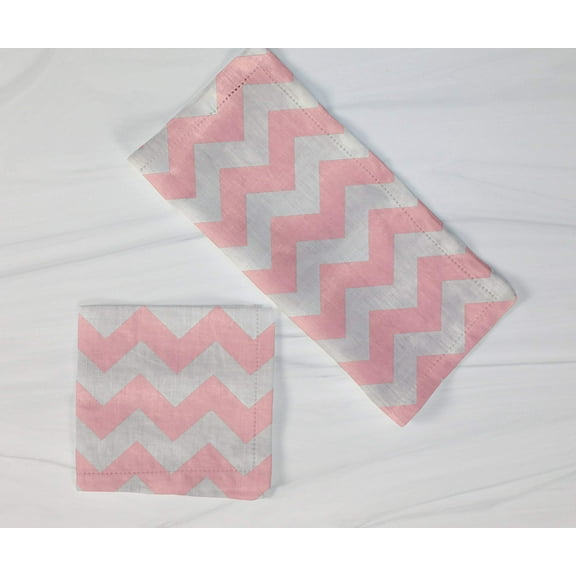 Cotton Zig-zag Chevron Napkins 18"X18"