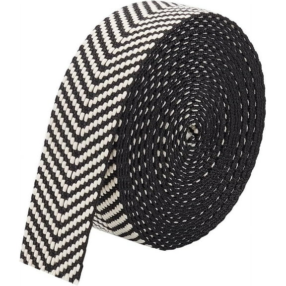 Cotton and Polycotton Webbing - Jacquard and Flat Webbing Striped Pattern for Bag Handles for diy