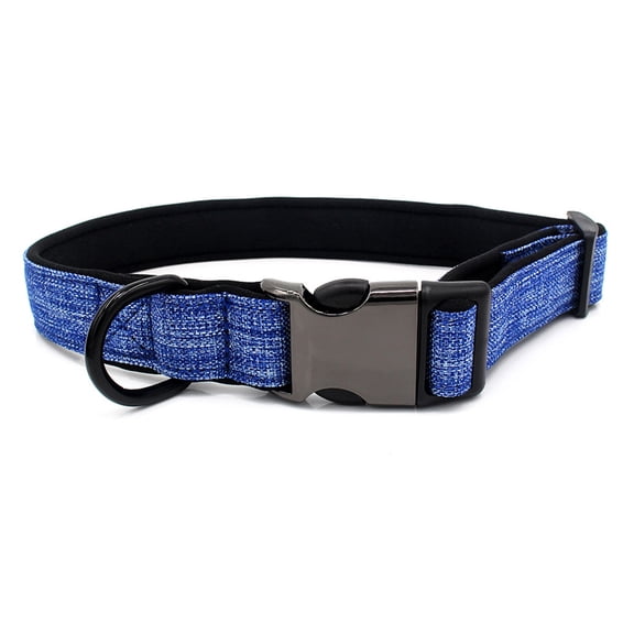 Cotton mesh adjustable dog collar in 4 sizes red
