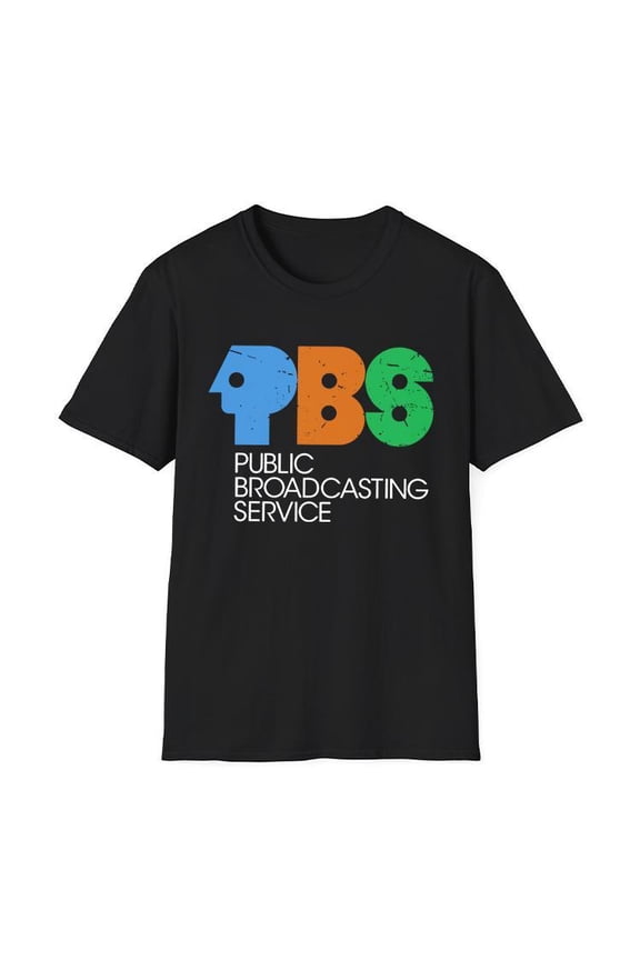 Cotton short sleeve T-shirt Vintage P.B. s T-shirt-retro Public Service tee-70s 80s positiona shirt for classic TV fans