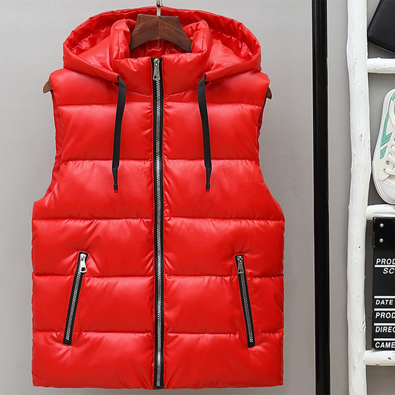 George Men's and Big Men's Hooded Vest, Sizes S-3XL George Men's and Big Men's Hooded Vest, Sizes S-3XL