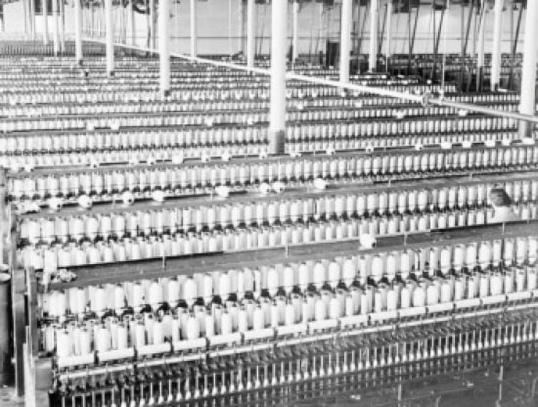 Cotton weaving looms in factory Canvas Art - (24 x 36)
