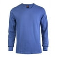 thumbnail image 1 of Cottonbell Men's Classic Waffle Knit Mid-Weight Cotton Long Sleeve Light Thermal T-Shirt Top, 1 of 3