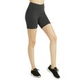 thumbnail image 1 of Cottonbell Women & Plus Size (S-3XL) High Waist Wide Wastband Workout 15" Length Running Biker Shorts, 1 of 4