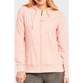 thumbnail image 1 of Cottonbell Women's Lightweight Cotton Blend Long Sleeve Zip Up Thin Hoodie Jacket, 1 of 4