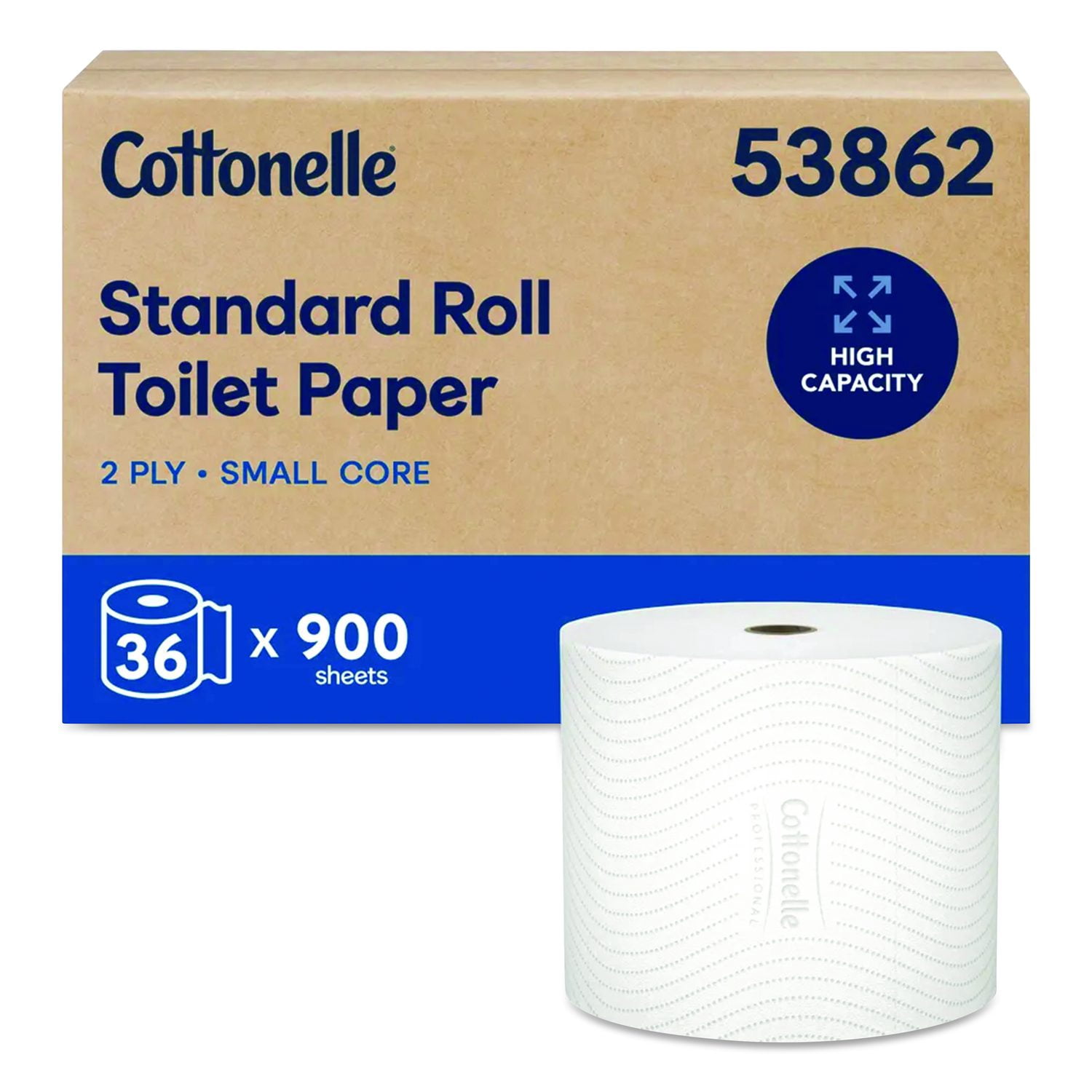 Cottonelle® Clean Care Bathroom Tissue, Septic Safe, 2-Ply, White, 900 Sheets/Roll, 36 Rolls/Carton