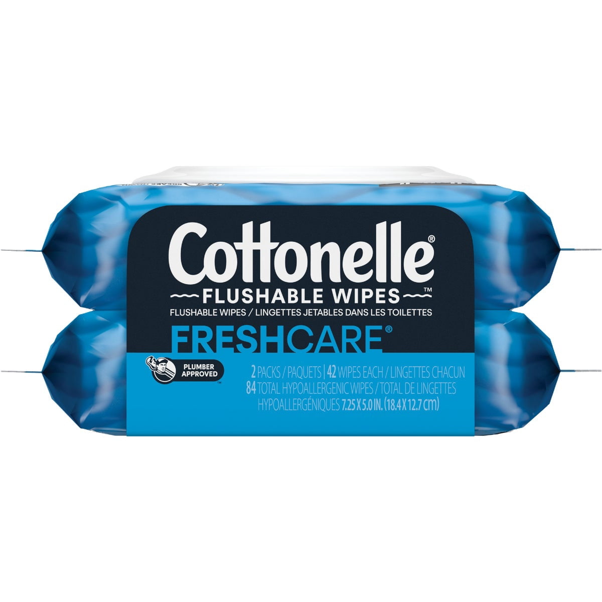 Cottonelle Fresh Care Flushable Wet Wipes, 8 Flip-Top Packs