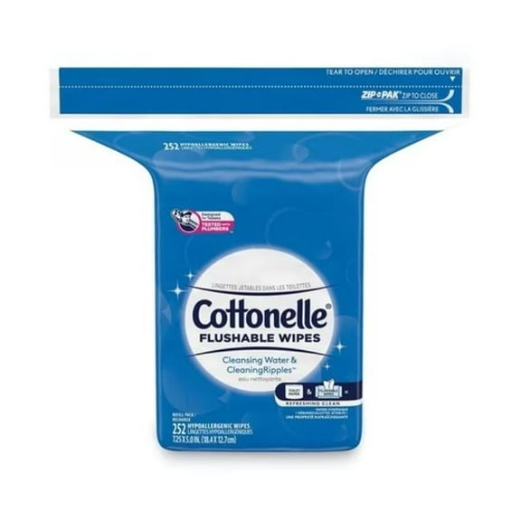 Cottonelle Flushable Wet Wipes - 252 per Pack