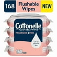 thumbnail image 1 of Cottonelle Fragrance Free Flushable Wet Wipes, 4 Flip-Top Packs, 1 of 1