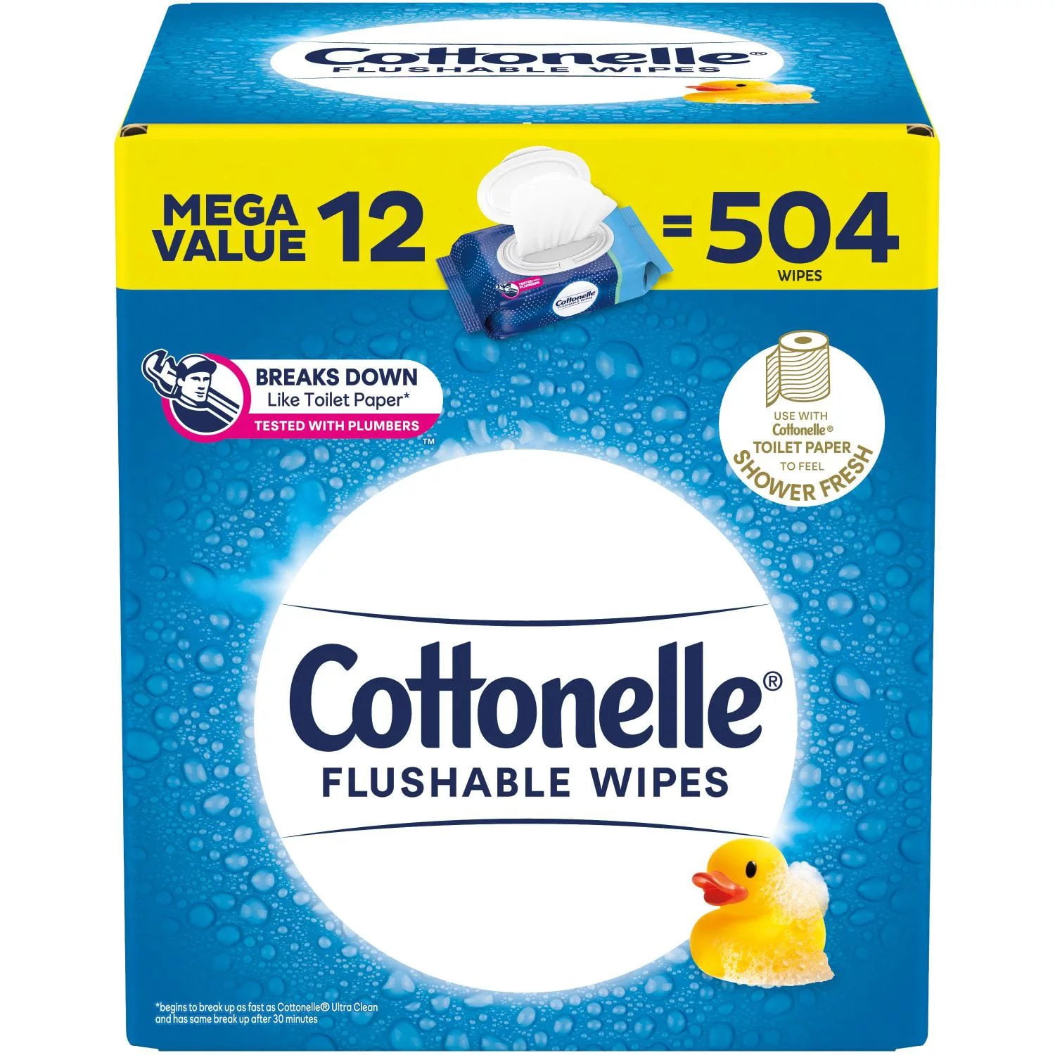 Cottonelle Fresh Care Flushable Cleansing Cloth, 560 Count