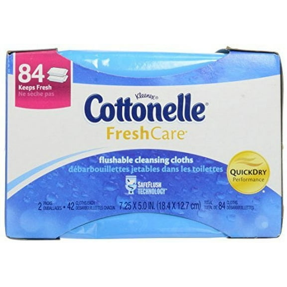 Kleenex Cottonelle Fresh Care Flushable Cleansing Cloths Refills (Pack of 14)