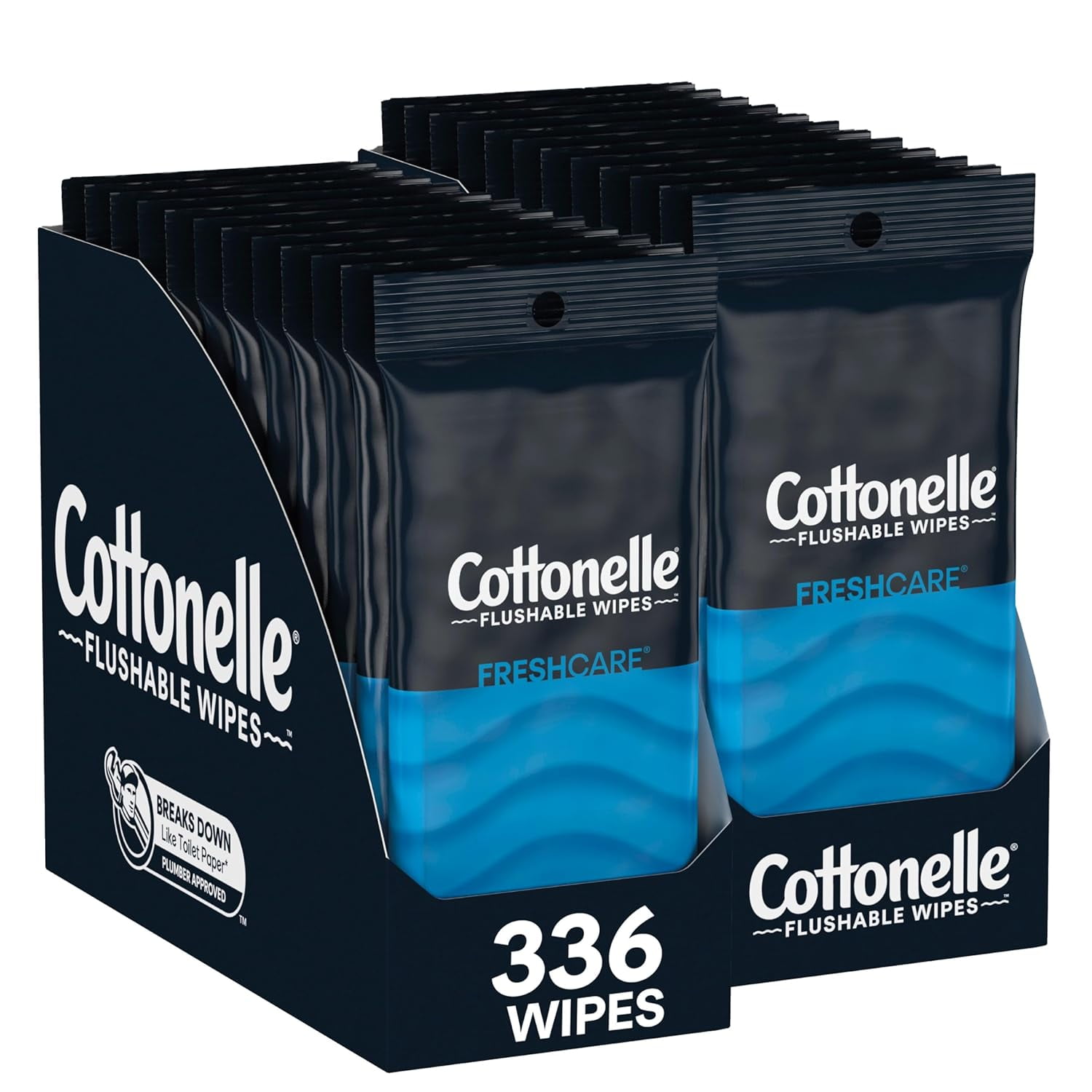 Cottonelle Fresh Care On-The-Go Flushable Wet Wipes, Adult Wet Wipes ...
