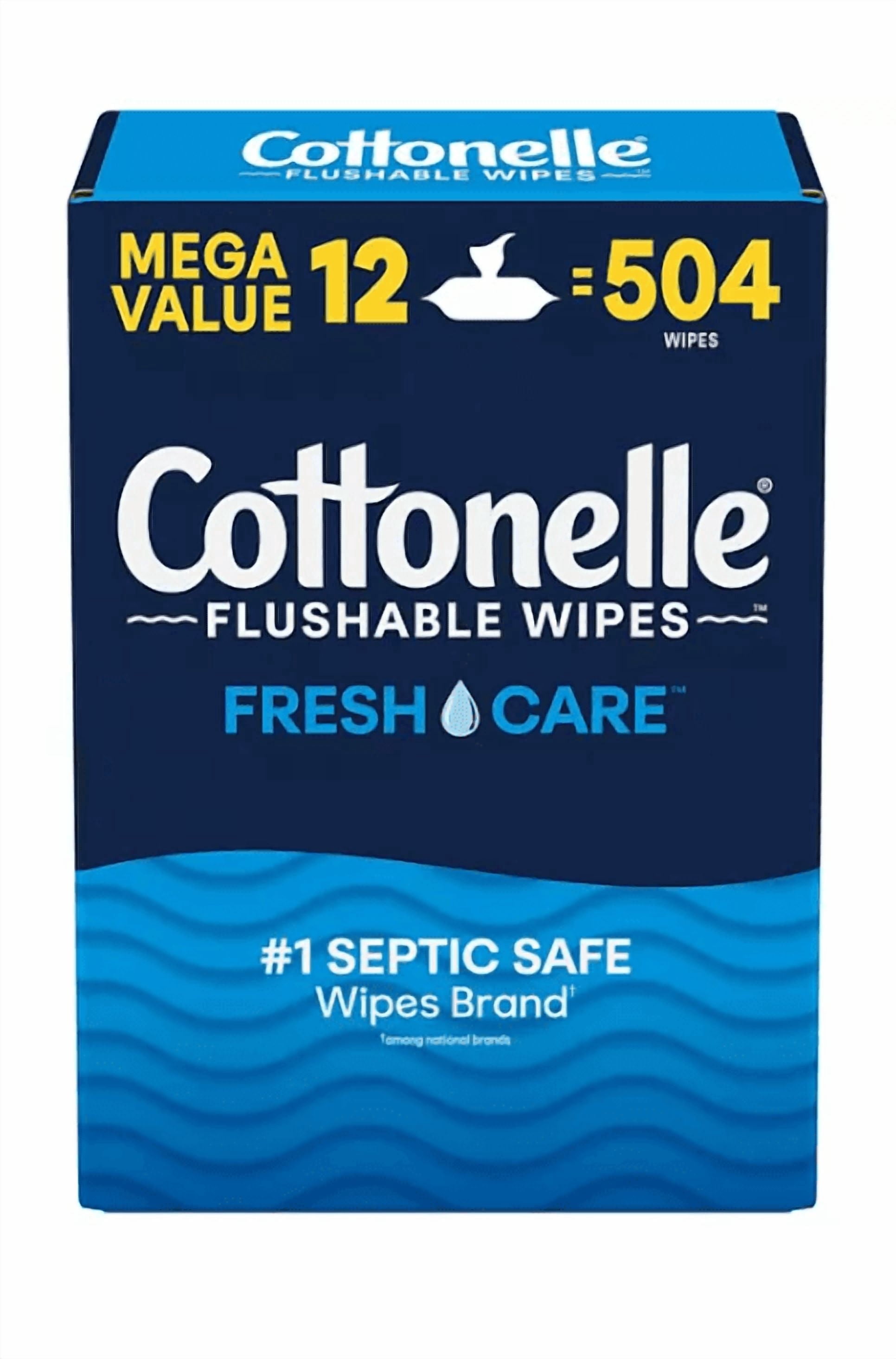 Cottonelle Freshcare Flushable Wipes, 12 ct., 504 wipes980078478sd