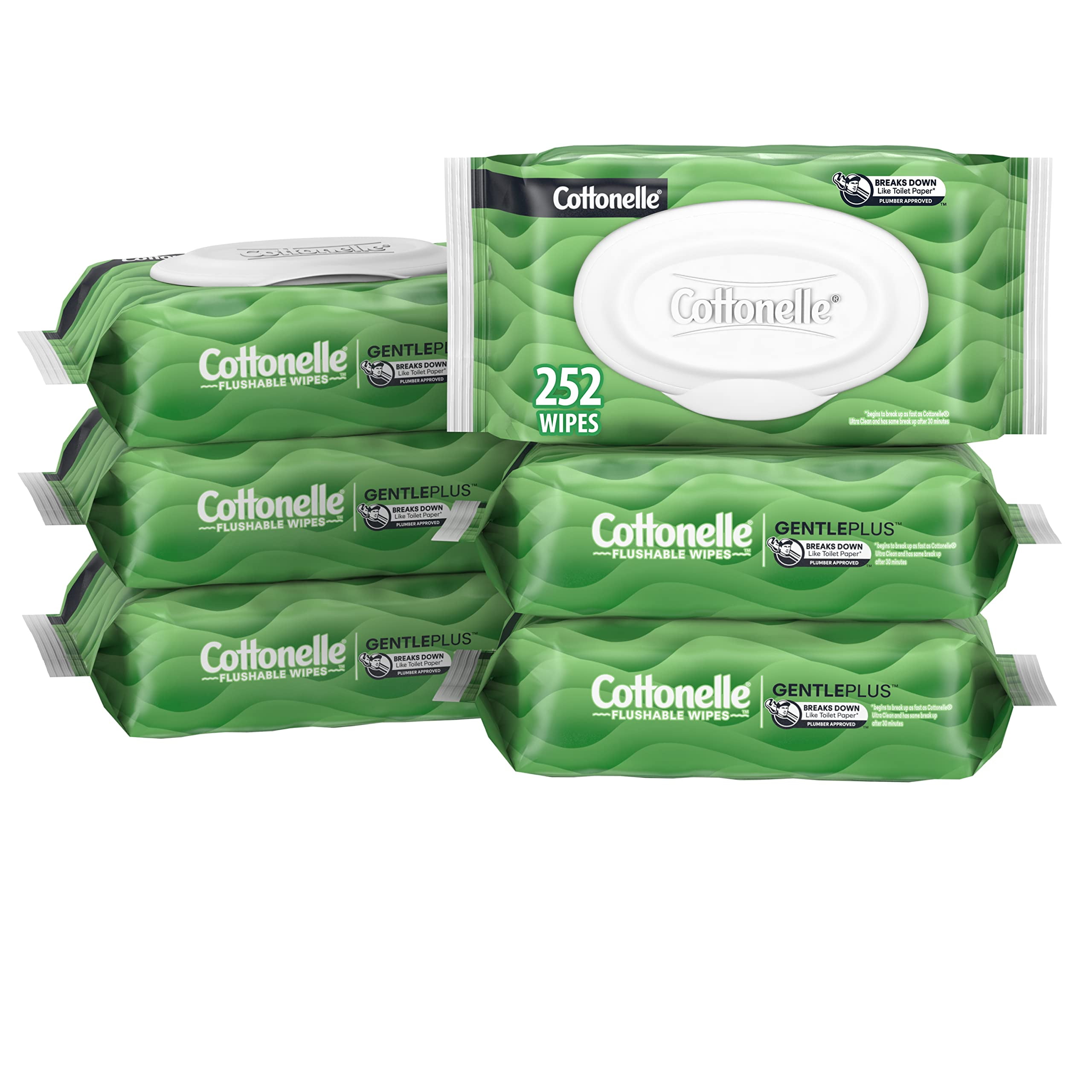 Cottonelle Gentleplus Flushable Wet Wipes With Aloe & Vitamin E, Adult