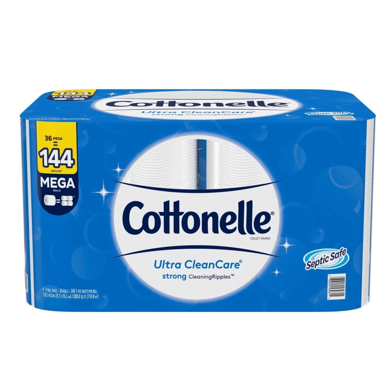 Cottonelle Ultra Clean Care Toilet Paper, Strong Bath Tissue, Septic
