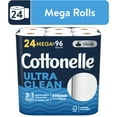 thumbnail image 1 of Cottonelle Ultra Clean Toilet Paper, 24 Mega Rolls, 312 Sheets per Roll (7,488 Total), 1 of 12