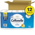 thumbnail image 1 of Cottonelle Ultra CleanCare Strong Toilet Paper, 12 Mega Rolls, 312 Sheets per Roll (3,744 Total), 1 of 7