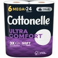 Cottonelle Ultra Comfort Toilet AIF4 Paper, Strong Toilet Tissue, 6