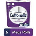 thumbnail image 1 of Cottonelle Ultra ComfortCare Toilet Paper, 6 Mega Rolls, 284 Sheets per Roll (1,704 Total), 1 of 4