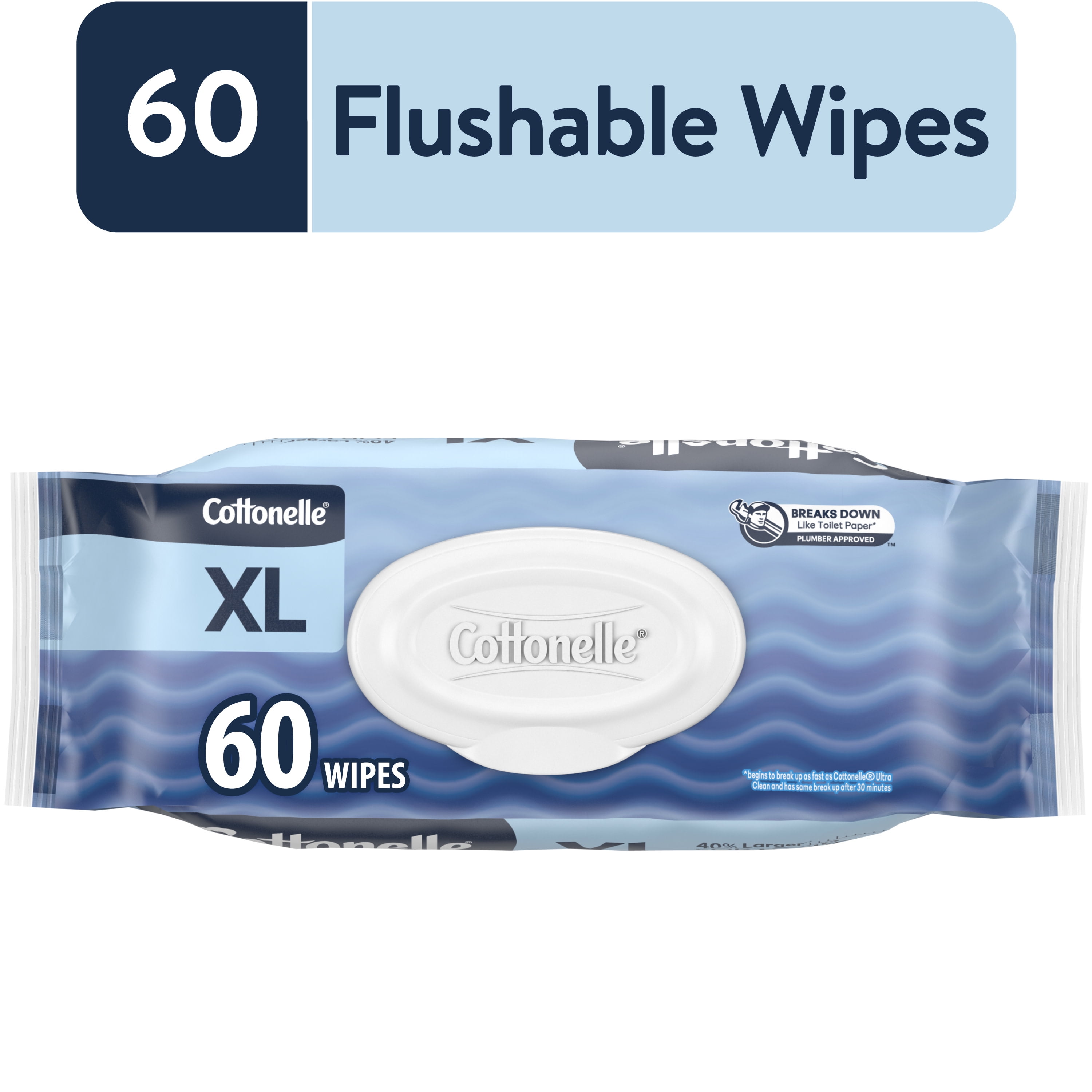 Cottonelle Ultra Fresh XL Flushable Wipes, 1 FlipTop Pack