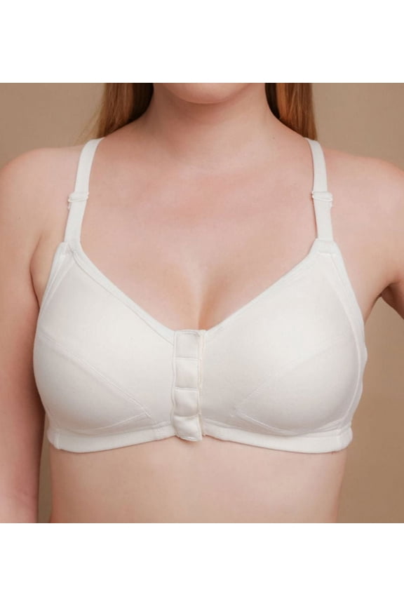 Deborah Support Racerback Bra Size: 36DD | Color: Natural