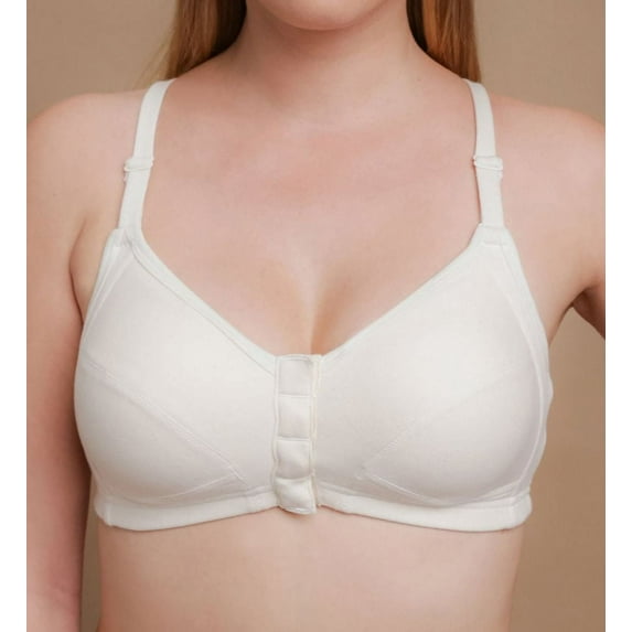 Cottonique Deborah Support Racerback Bra Size: 40E | Color: Natural