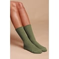 thumbnail image 1 of Cottonique Elastic-Free Organic Cotton Elite Socks (2 pairs /pack | Size: L | Color: Melange Green ), 1 of 4