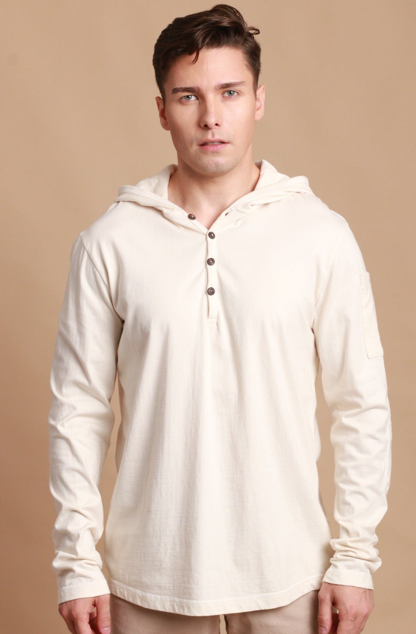 Natural color hoodie sale