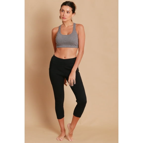 Cottonique Women's Cropped Leggings Size: 4 | Color: Black